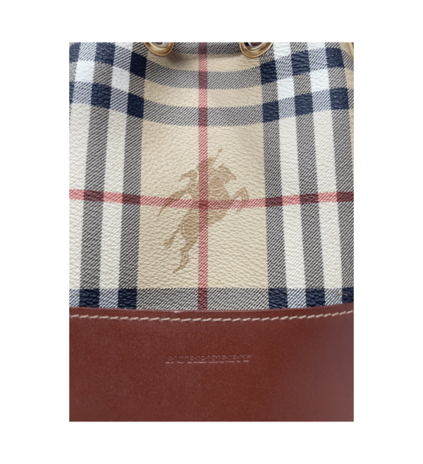 Borsa Burberry secchiello check classico