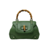 Borsa Gucci Bamboo in pelle verde