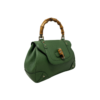 Borsa Gucci Bamboo in pelle verde