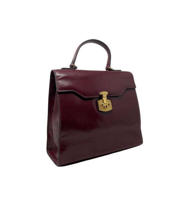 Borsa Gucci vintage in pelle bordeaux