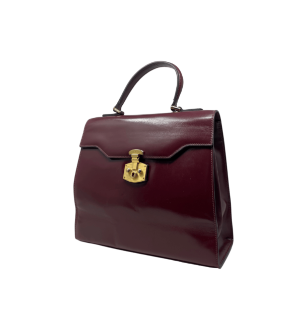 Borsa Gucci vintage in pelle bordeaux