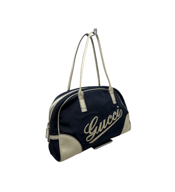 Borsa a bauletto Gucci in nylon e pelle