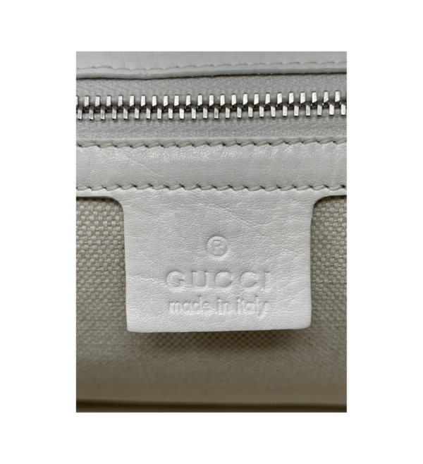 Borsa Gucci New Bamboo in pelle bianca