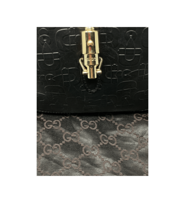 Borsa Gucci New Jackie in pelle nera