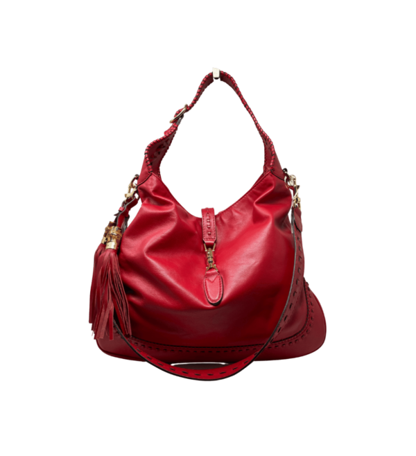 Borsa Gucci New Jackie in pelle rossa