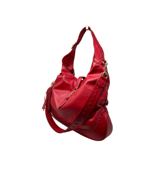 Borsa Gucci New Jackie in pelle rossa