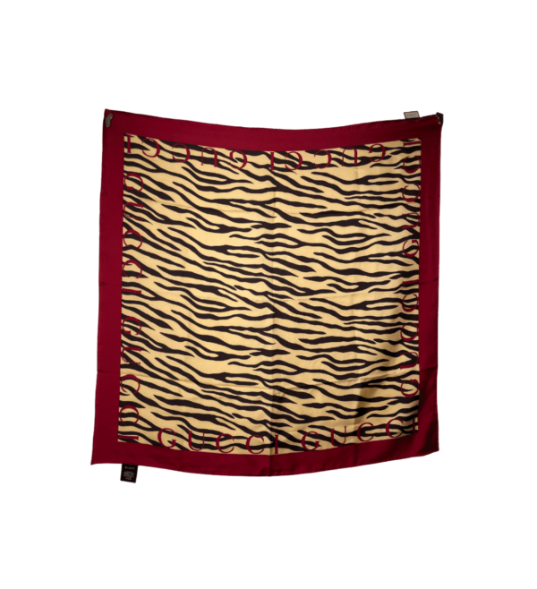 Foulard Gucci 100% seta fantasia animalier