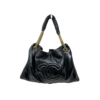 Borsa Chanel in pelle verniciata nera