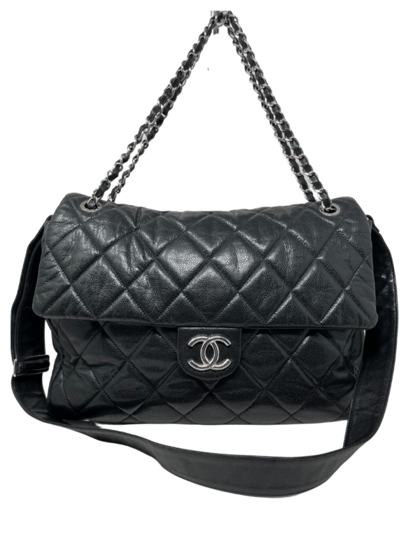 Borsa Chanel Timeless Jumbo Matelassé nera