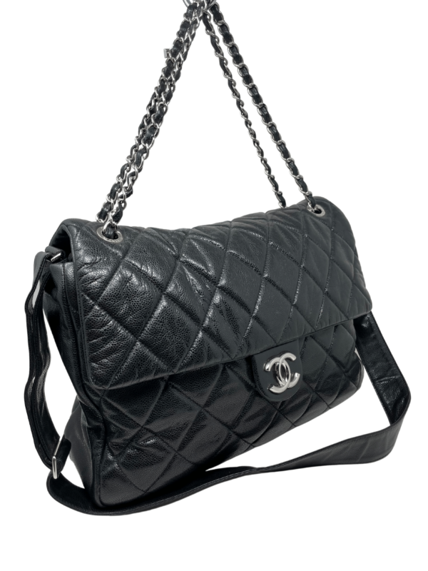 Borsa Chanel Timeless Jumbo Matelassé nera