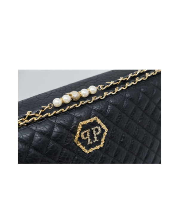 Borsa Philipp Plein in pelle nera