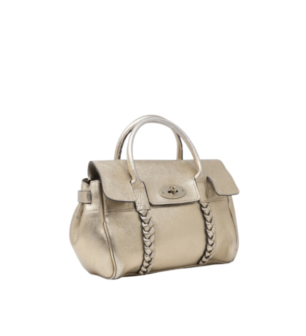 Borsa Mulberry Bayswater pelle oro