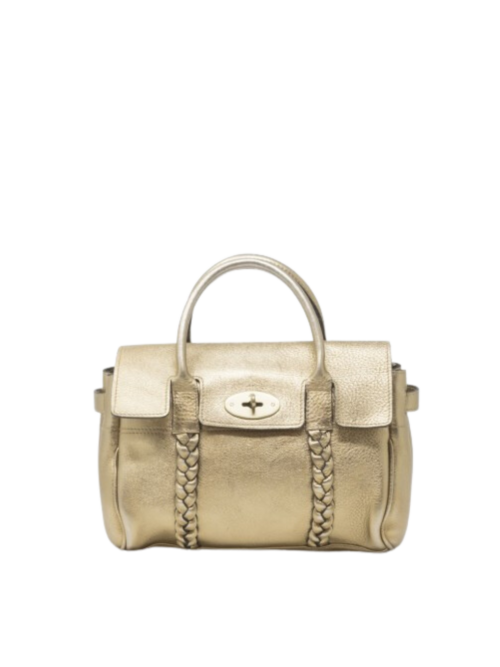 Borsa Mulberry Bayswater pelle oro