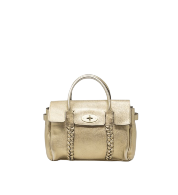 Borsa Mulberry Bayswater pelle oro